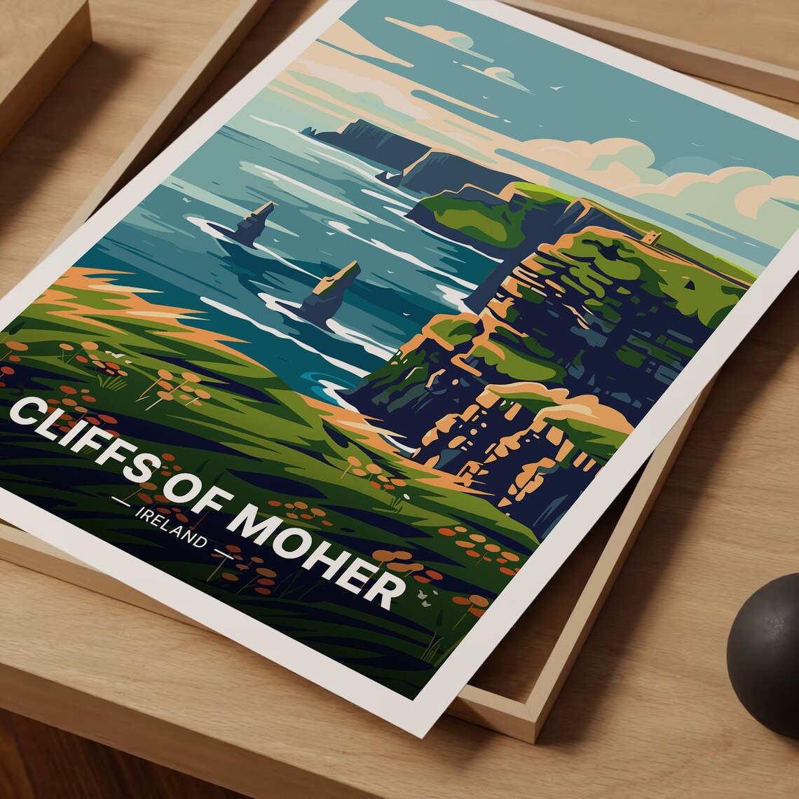 Cliffs Of Moher Home Decor Travel Poster - Image 3