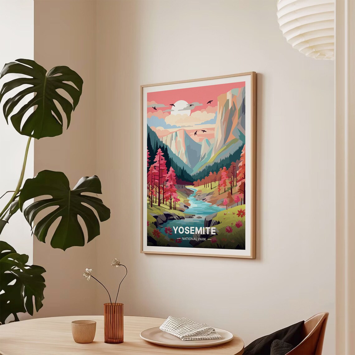 Yosemite National Park Travel Poster, Maximalist Landscape - Image 2