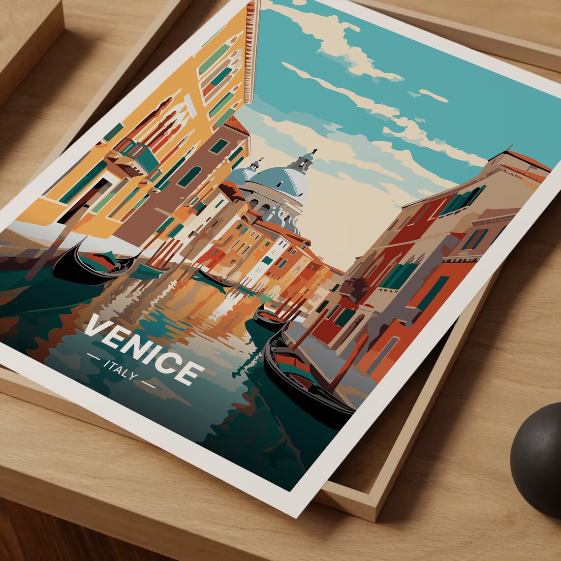 Venice Italy Travel Poster, Cityscape Decor - Image 3