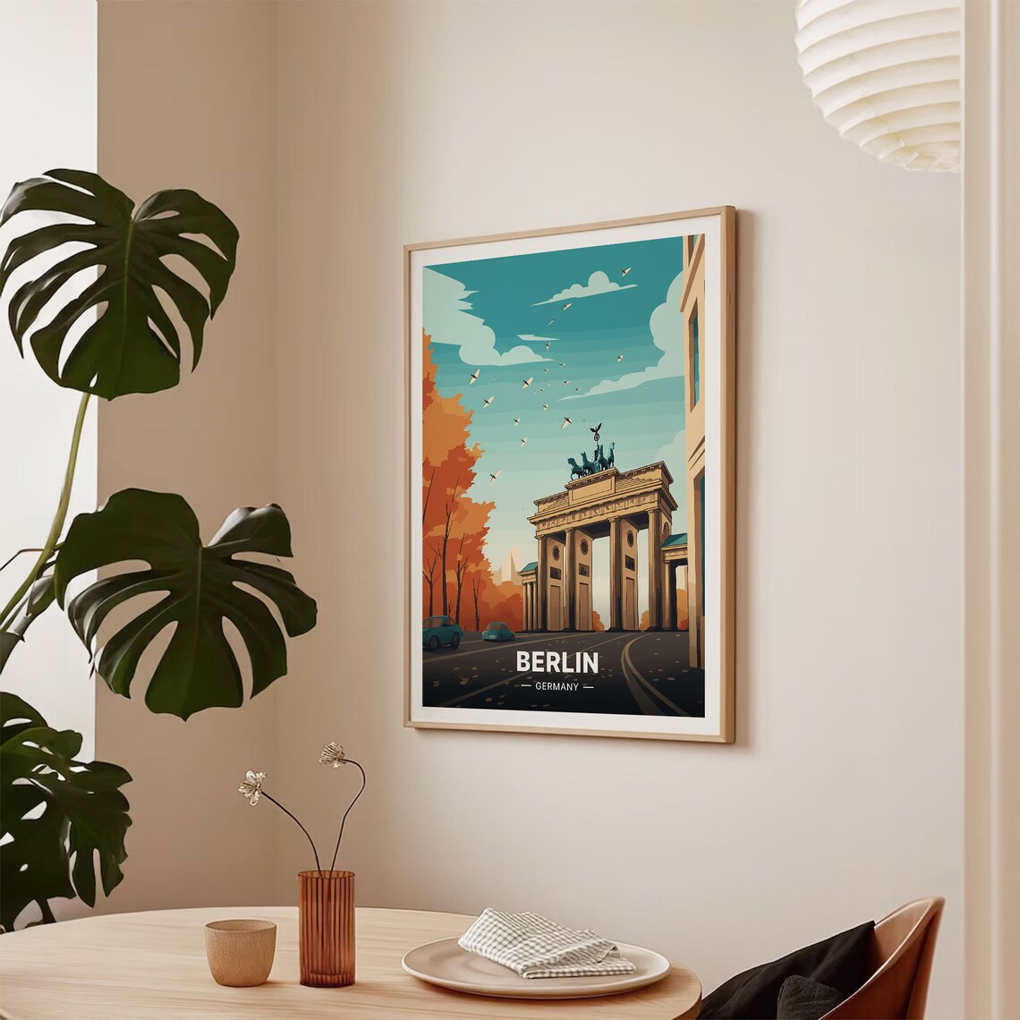 Berlin Travel Poster, Germany Cityscape Art Print - Image 2