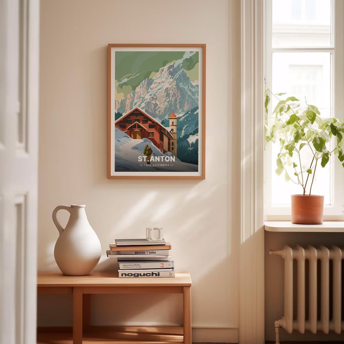 St Anton Austria Tirol Snowy Chalet Alpine Peak Winter Poster - Image 4