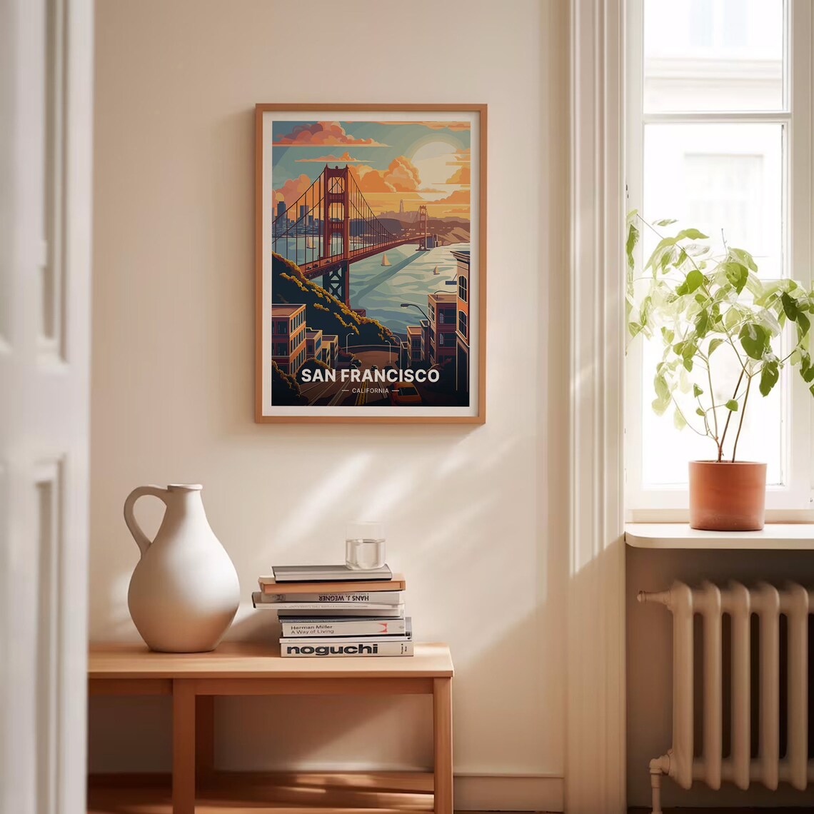 San Francisco Travel Poster, Scenic Cityscape Art - Image 4