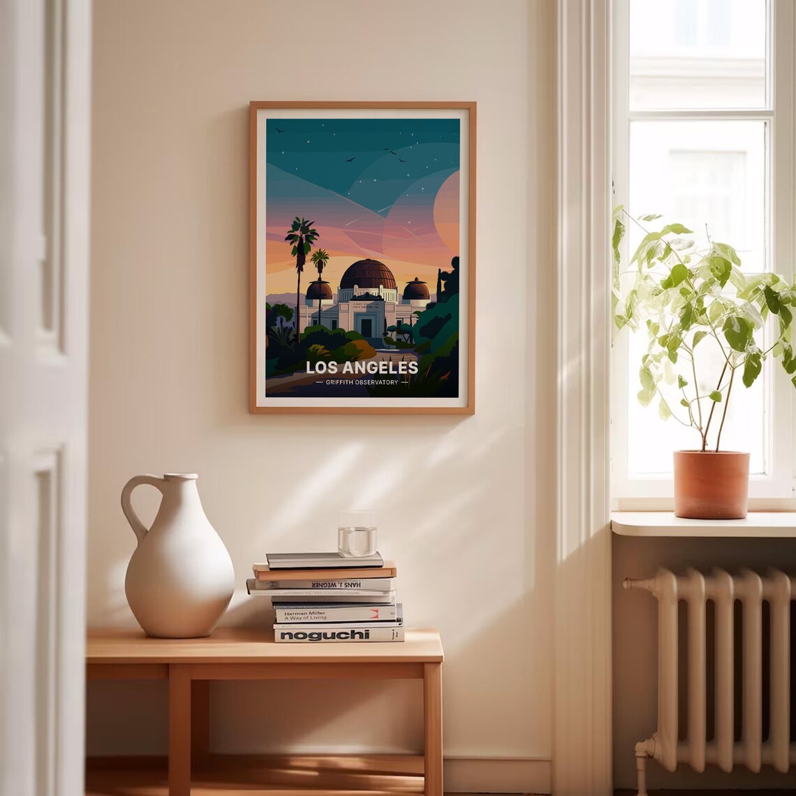 Los Angeles Skyline Travel Poster, California Cityscape - Image 4