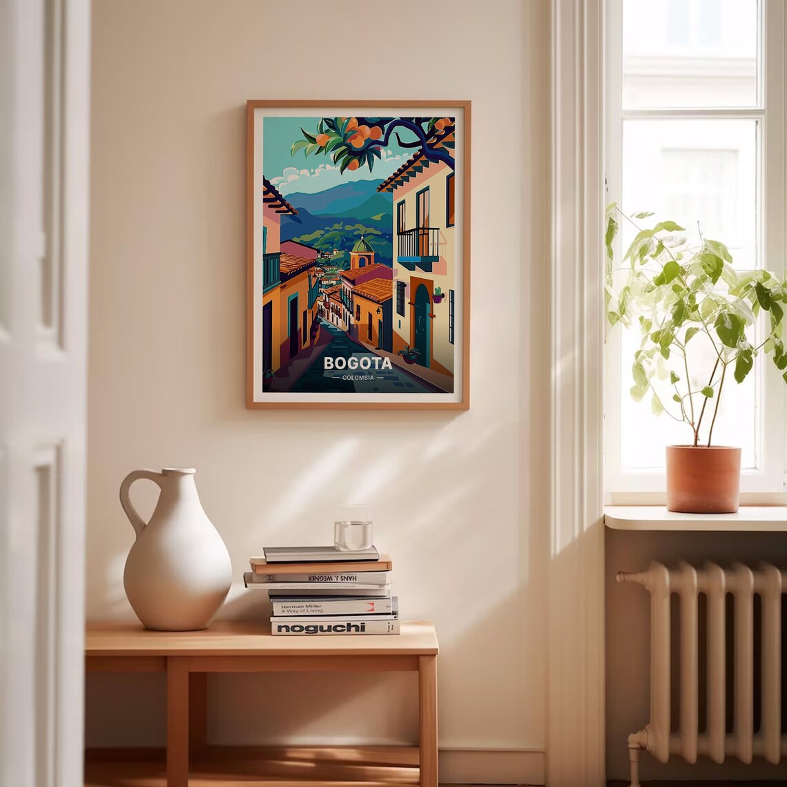 Bogota Colombia Travel Poster, Mid-Century Modern Decor - Image 4