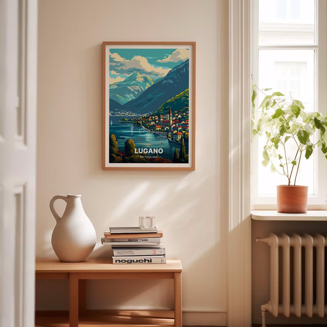 Lugano Switzerland Travel Poster, Scenic Wall Art - Image 4