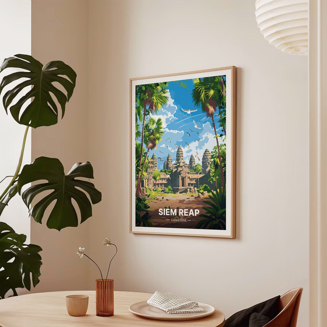 Siem Reap Cambodia Travel Poster, Angkor Wat - Image 2