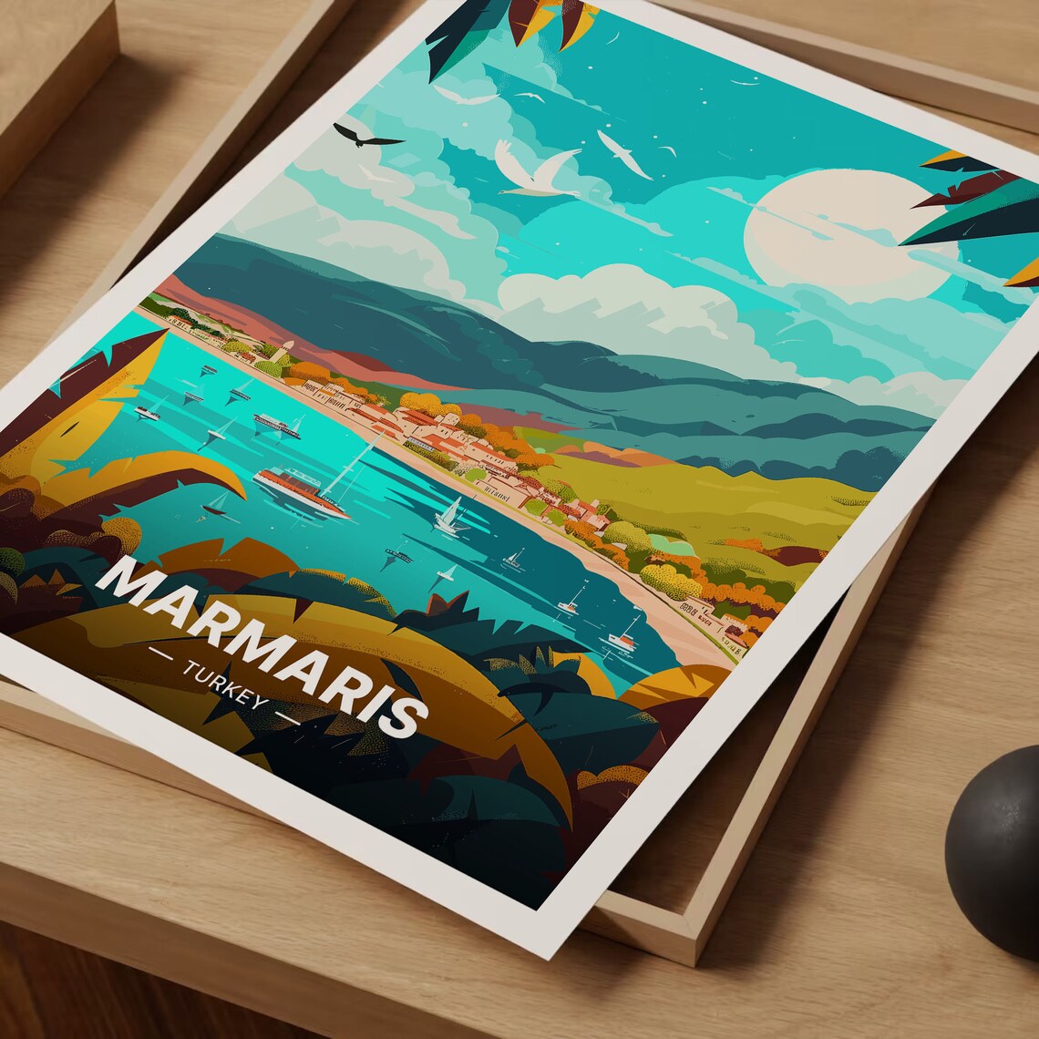 Marmaris Travel Poster, Turkey Travel Poster - Image 3