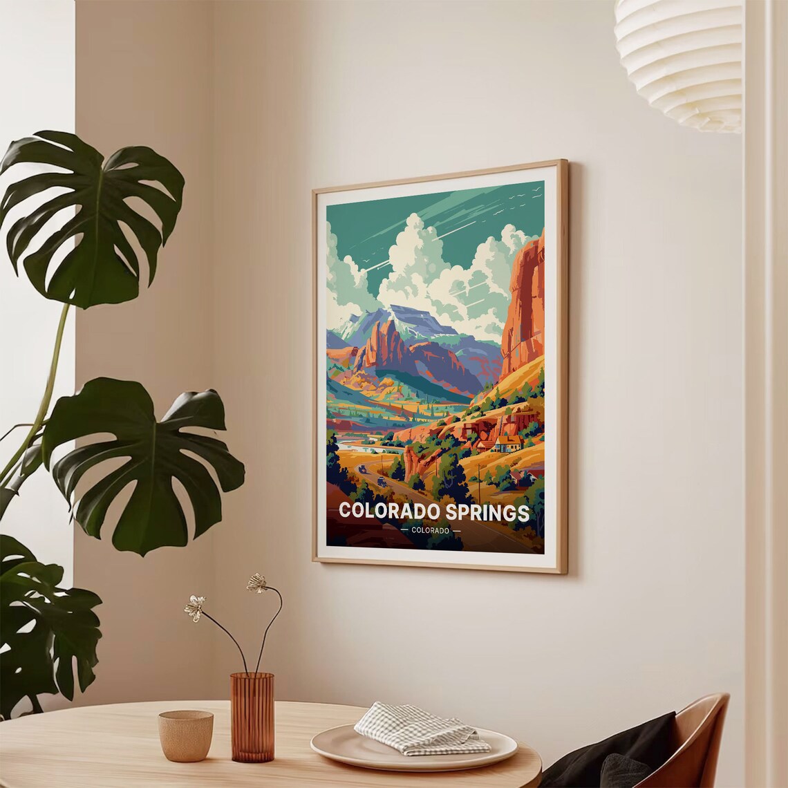 Colorado Springs Travel Poster, Adventure Landscape - Image 2
