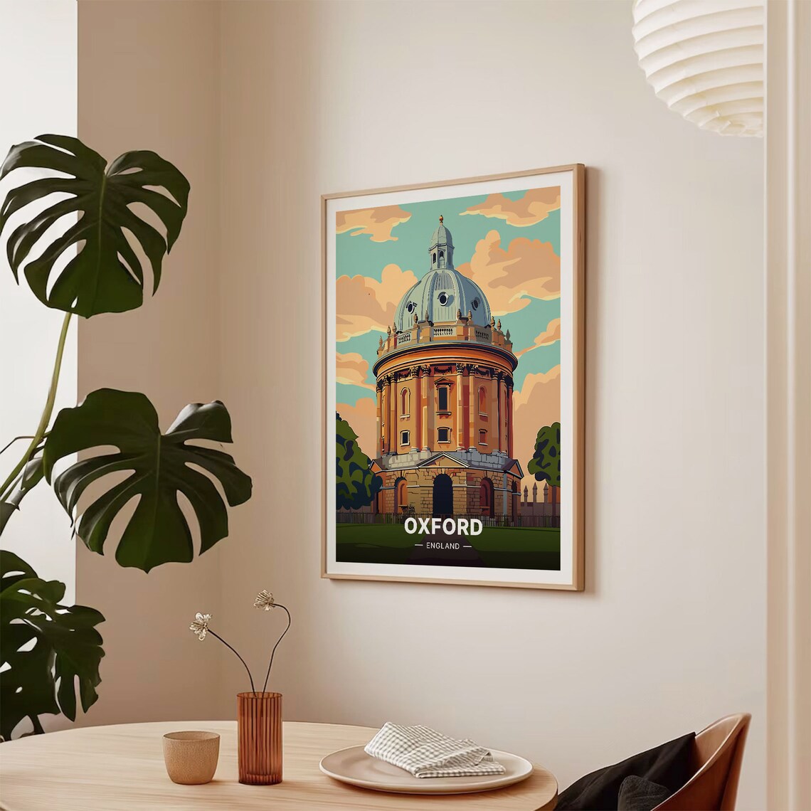 Oxford Vintage Travel Poster, England Cityscape - Image 2