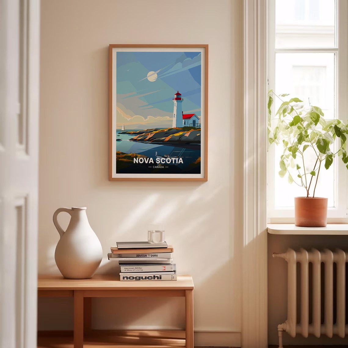 Nova Scotia Lighthouse Rocky Shore Canada Atlantic Travel Poster - Image 4