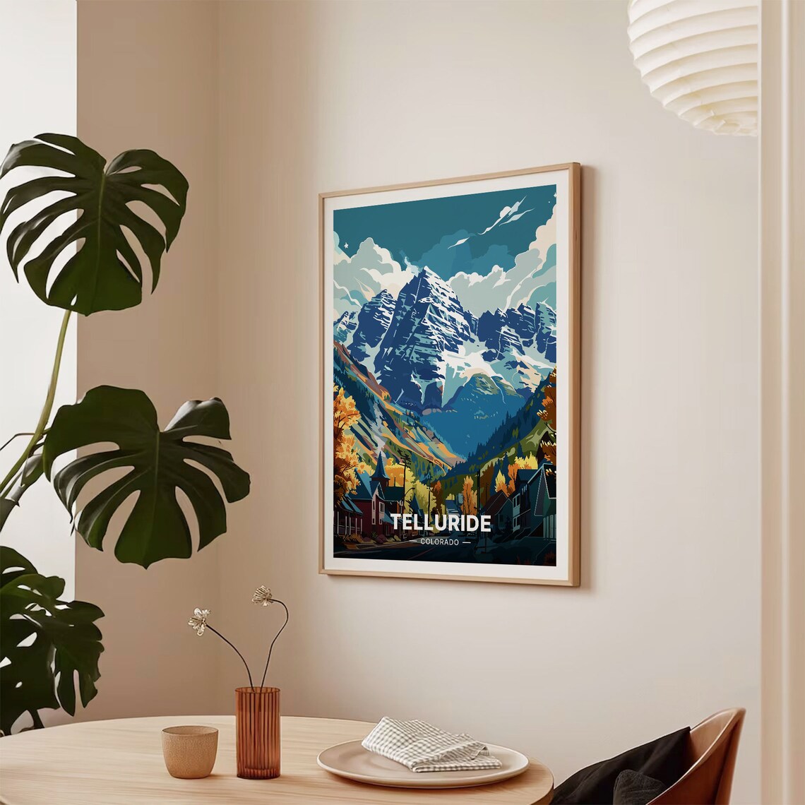 Telluride Travel Poster, Colorado Scenic Landscape - Image 2