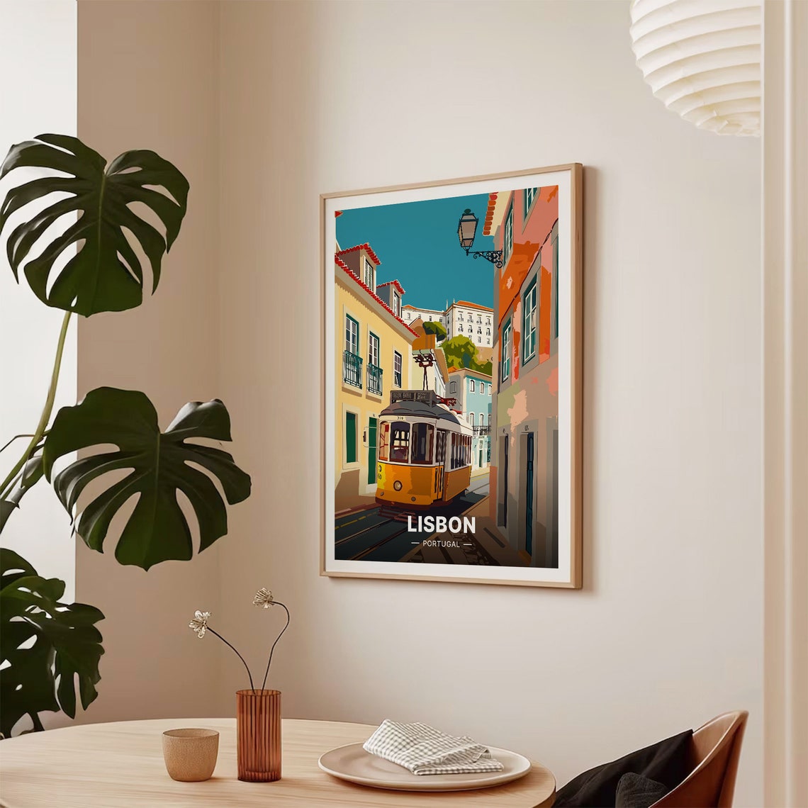 Lisbon Cityscape Inspired Art Print - Image 2