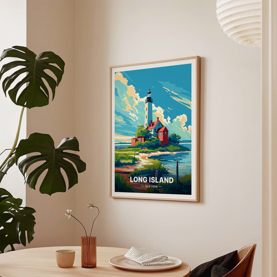 Long Island Travel Poster, New York Landscape - Image 2