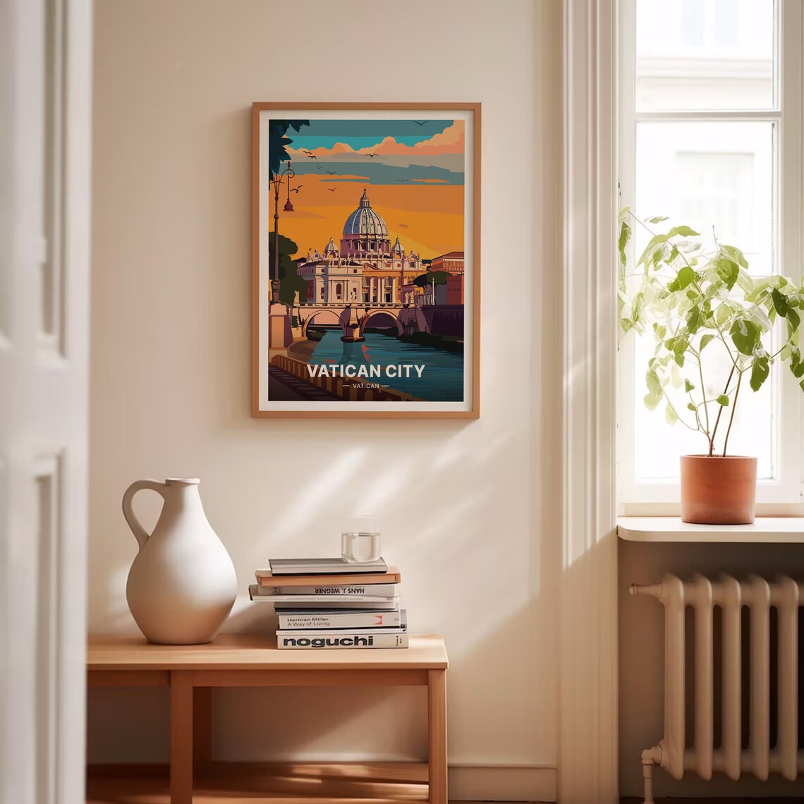 Vatican City Travel Poster, Rome Italy Art Print - Image 4