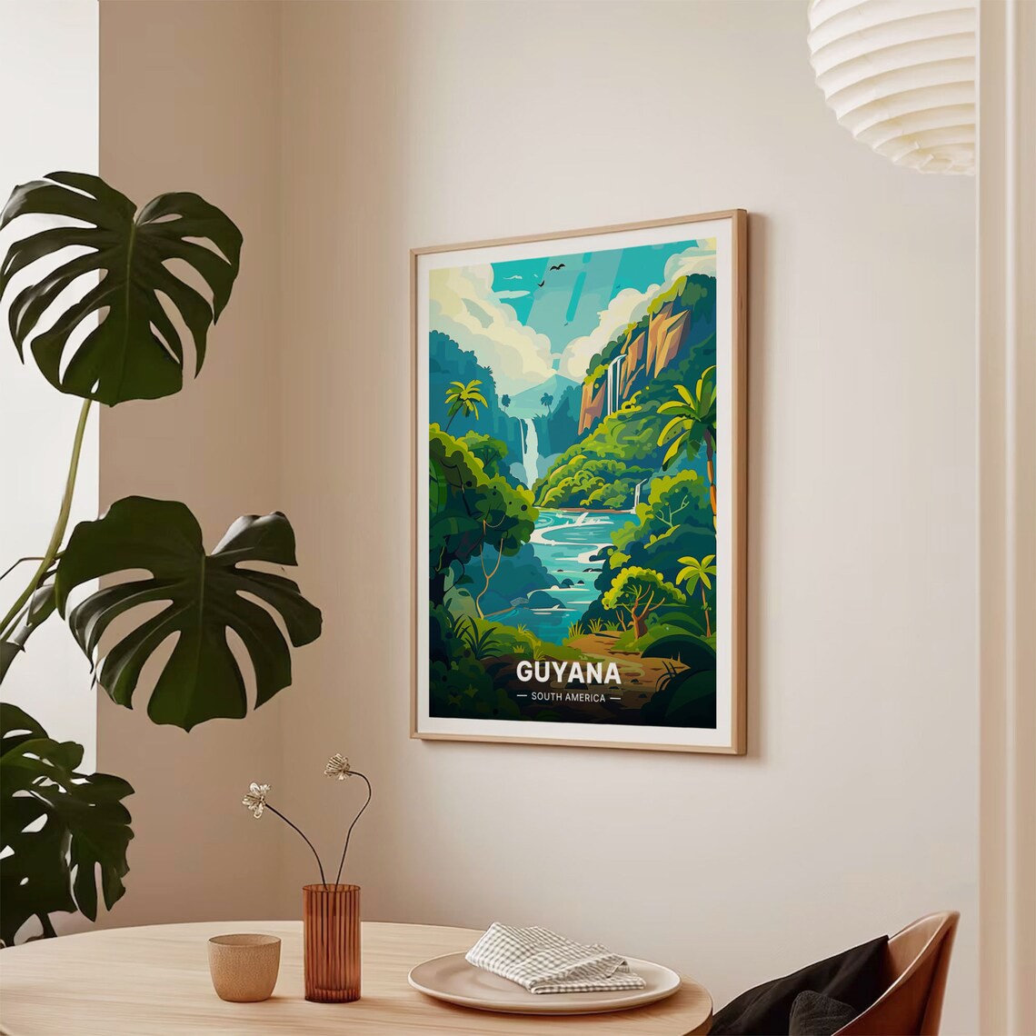 Guyana Travel Poster, South America Wall Art - Image 2
