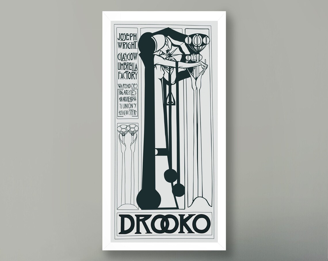 Margaret Macdonald Mackintosh, Drooko Umbrellas Poster