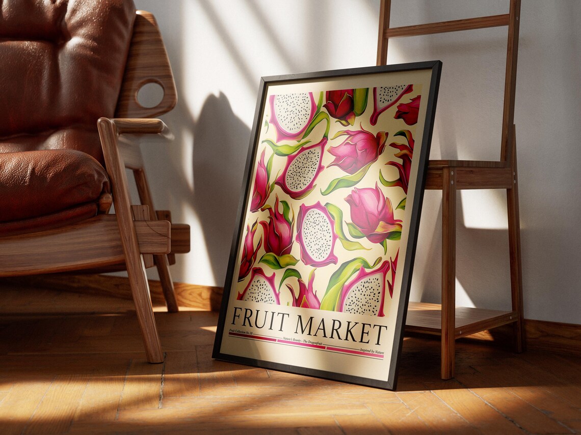 Dragon Fruit Market Poster, Kitchen Wall Decor - Image 5