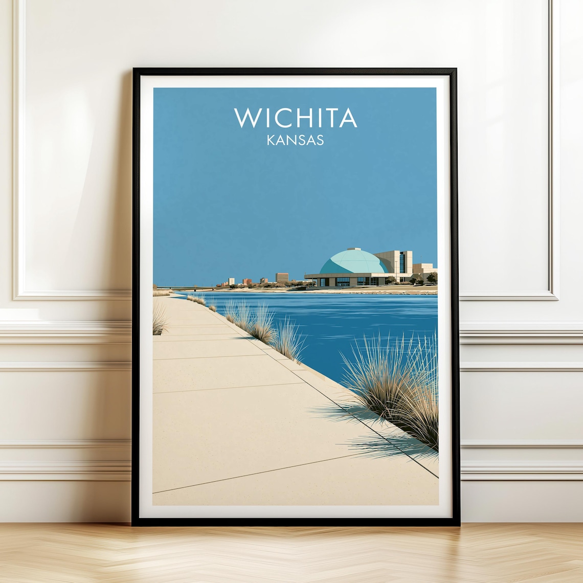 Wichita Kansas Vintage Travel Poster