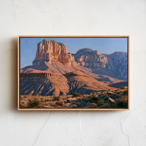 Towering Desert Peak At Sunrise Rocky Mountain Landscape Poster