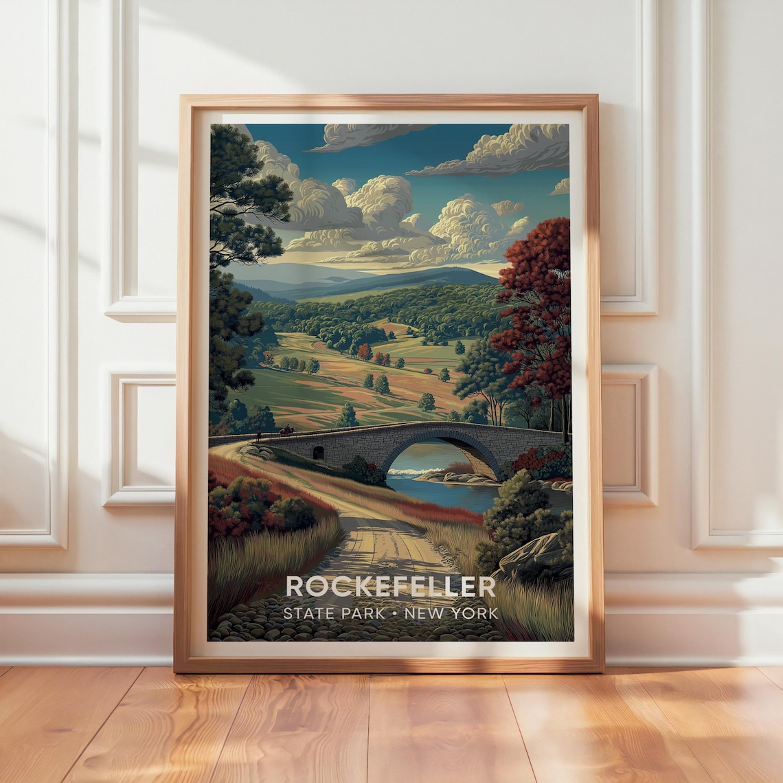 Rockefeller State Park Vintage Travel Poster, New York