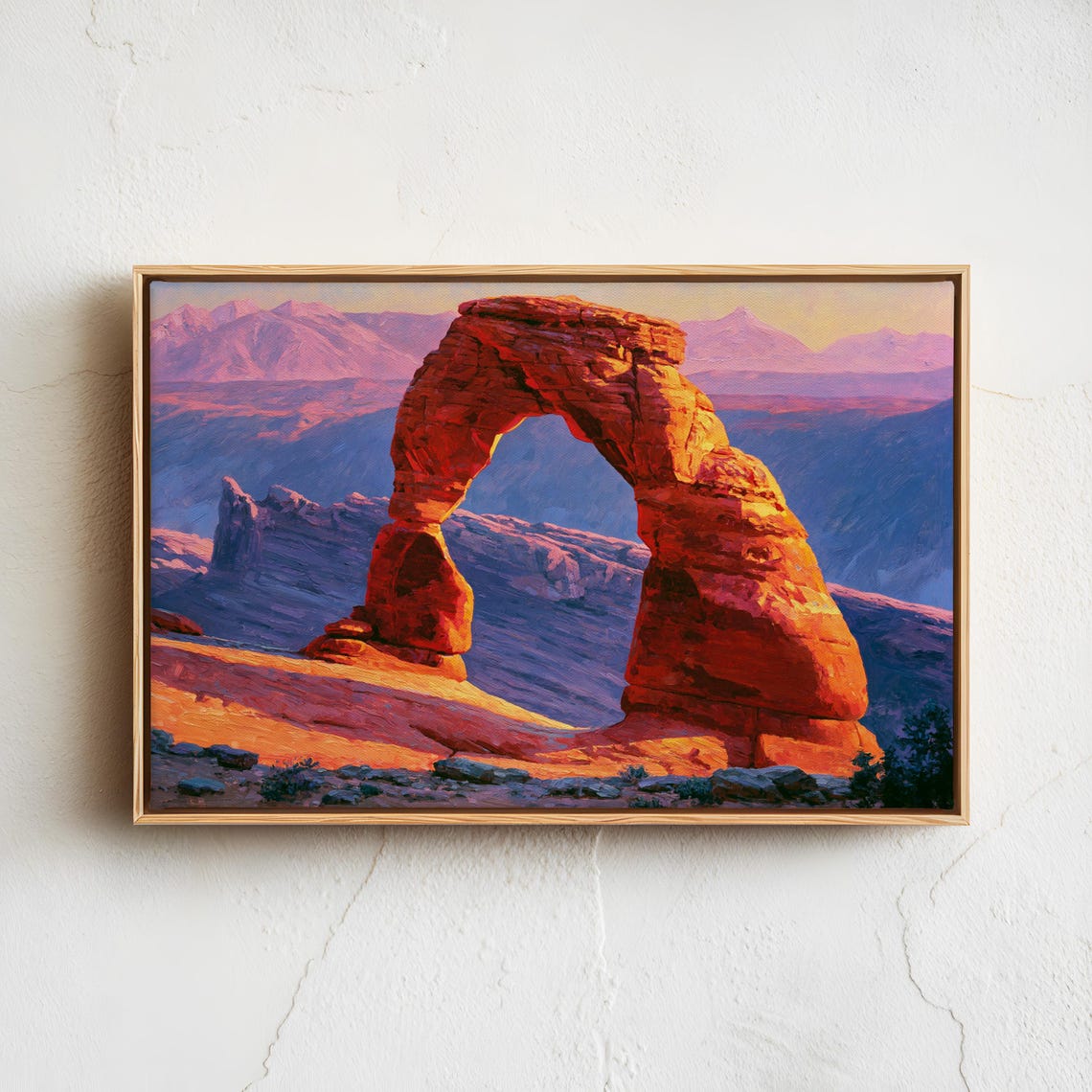 Arches National Park Delicate Arch Sunset Red Rock Desert Poster