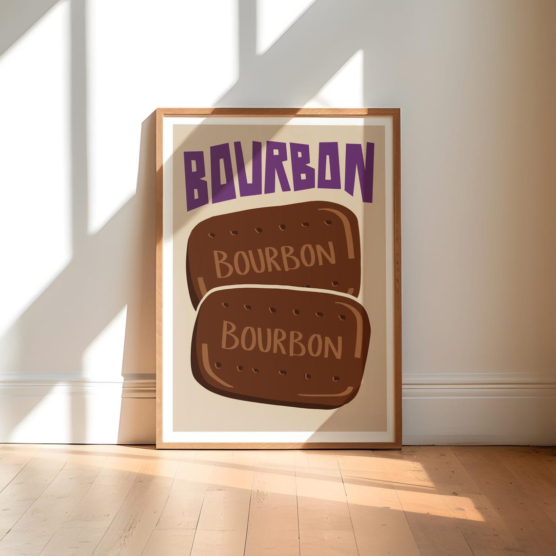 Bourbon Biscuit Fun Gift Poster Print