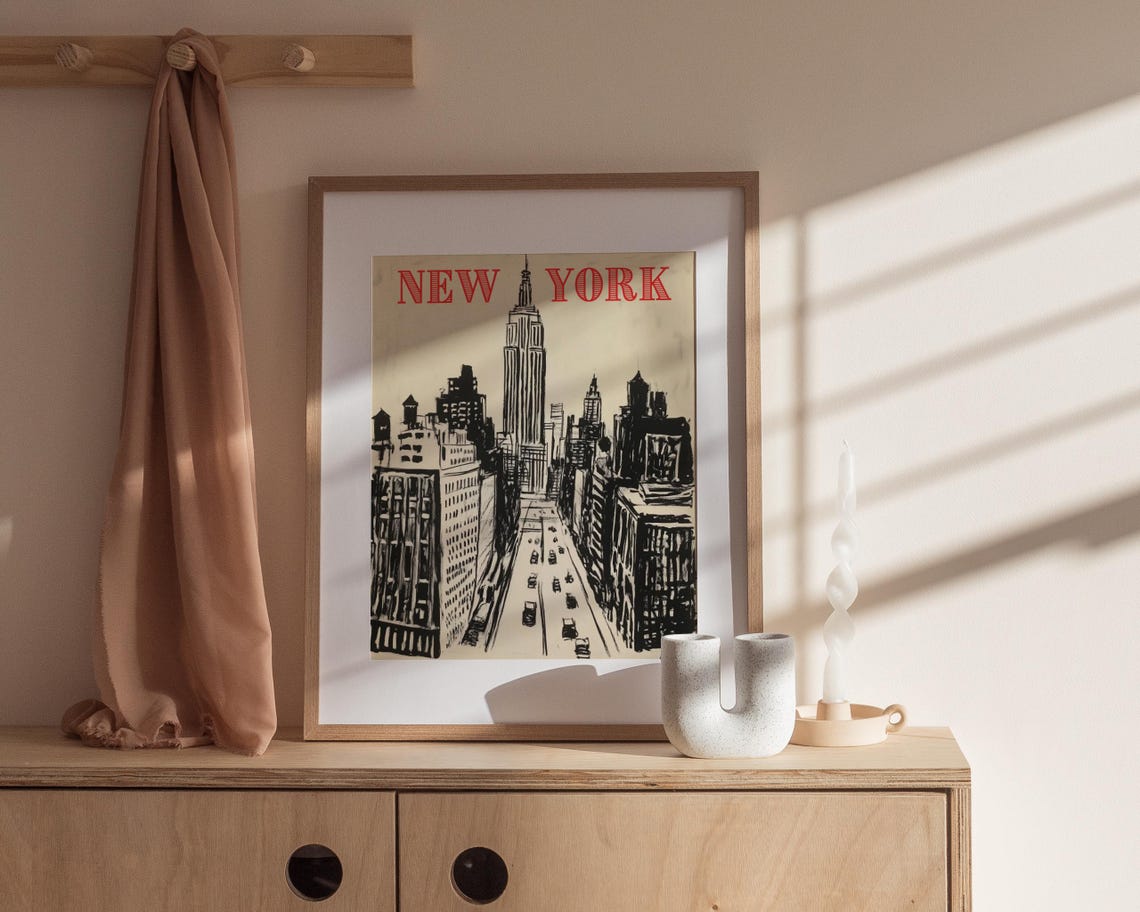 New York Minimalist City Art Print - Image 4