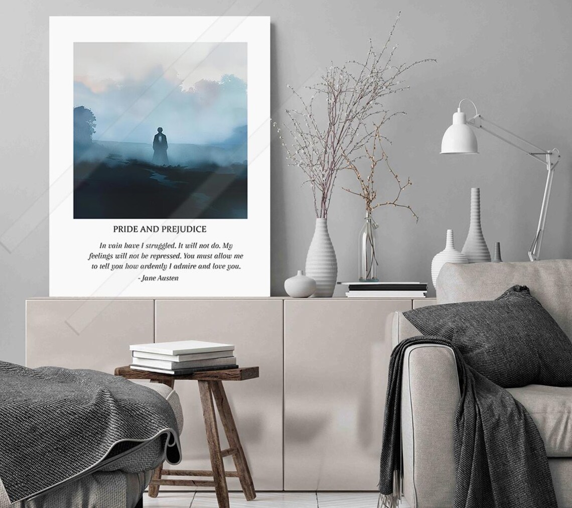Pride And Prejudice In Vain Have I Struggled Misty Romance Print - Image 2