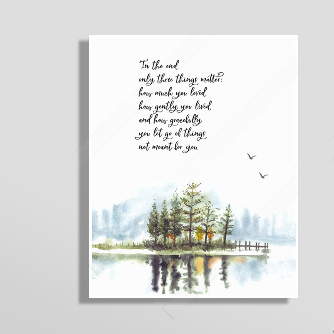 Buddha Inspirational Quote Art Print, Office Decor