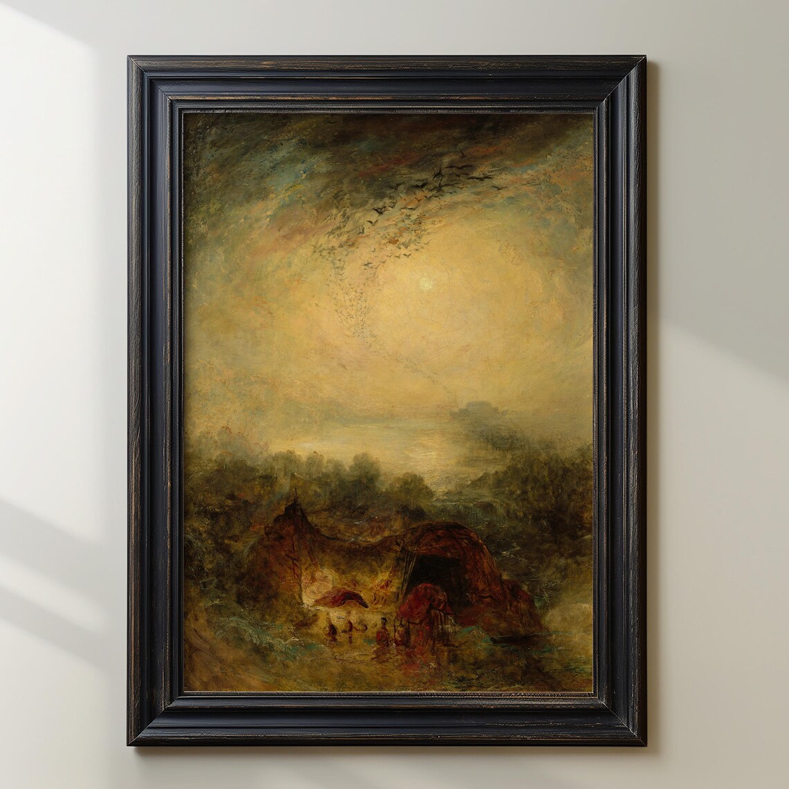 Golden Light Antique Landscape In The Style Of Turner Poster - Image 3