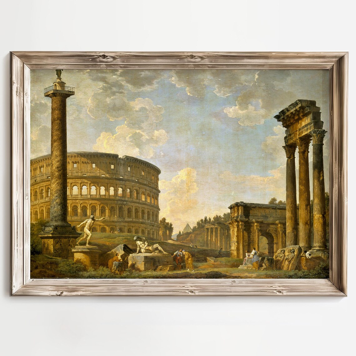 Roman Colosseum Capriccio by Giovanni Panini Art Print - Image 3