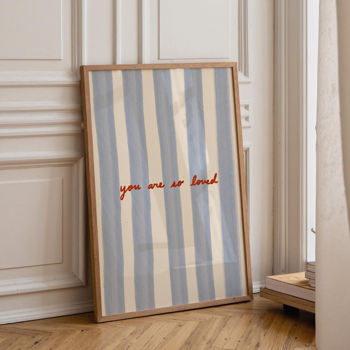 You Are So Loved Quote, Minimalist Wall Art Print