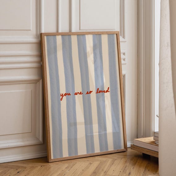 You Are So Loved Quote, Minimalist Wall Art Print