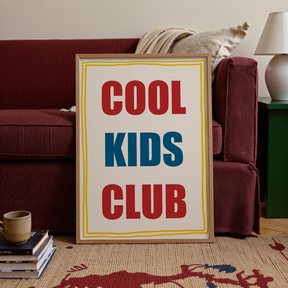 Cool Kids Club Poster, Nursery Decor