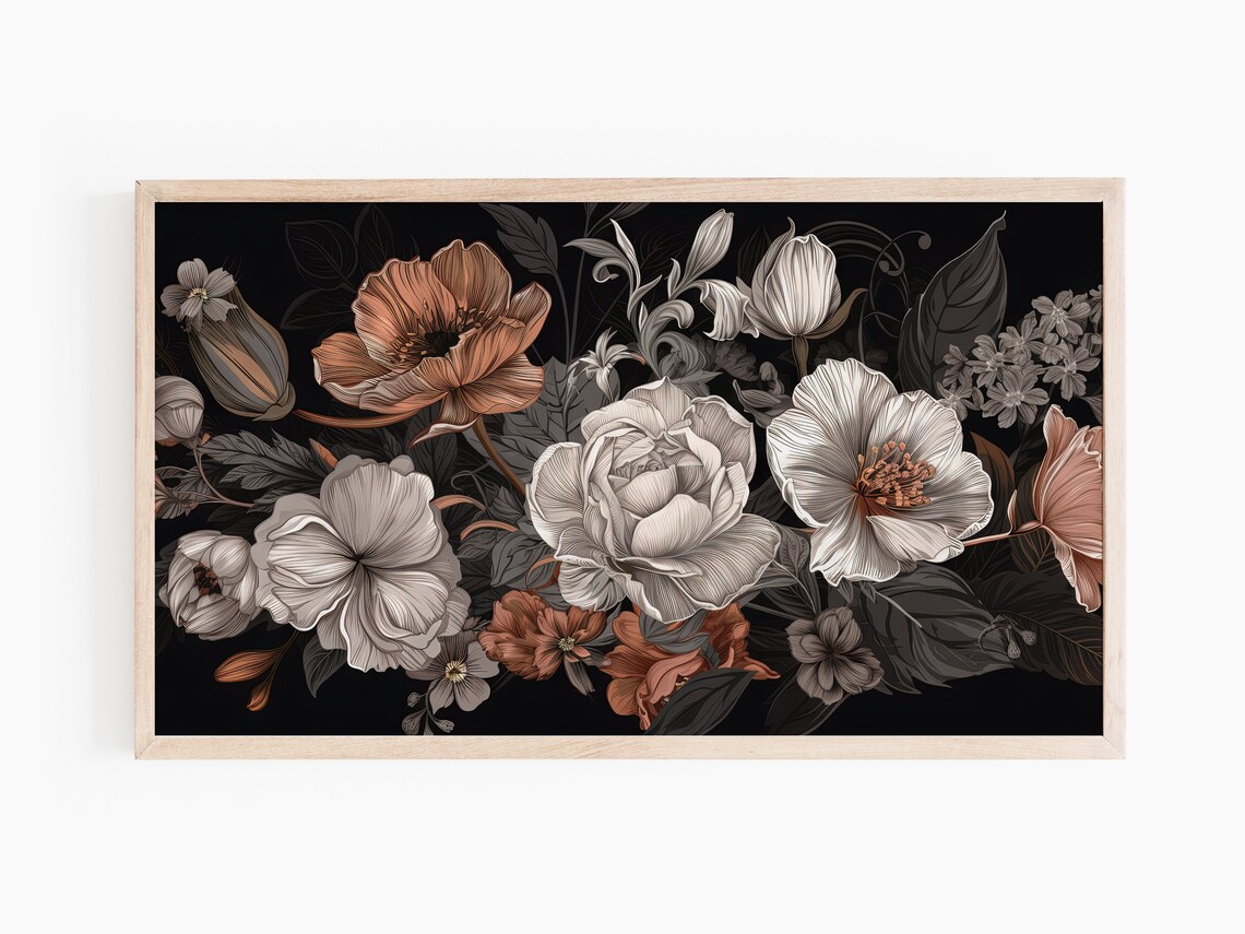 Modern Summer Flowers Art Print - Image 3