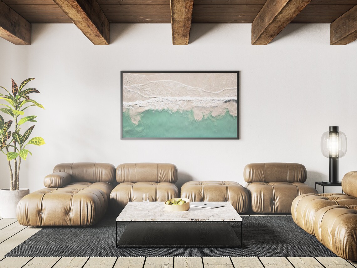 Summer Beach Coastal Waves Travel Poster - Image 3