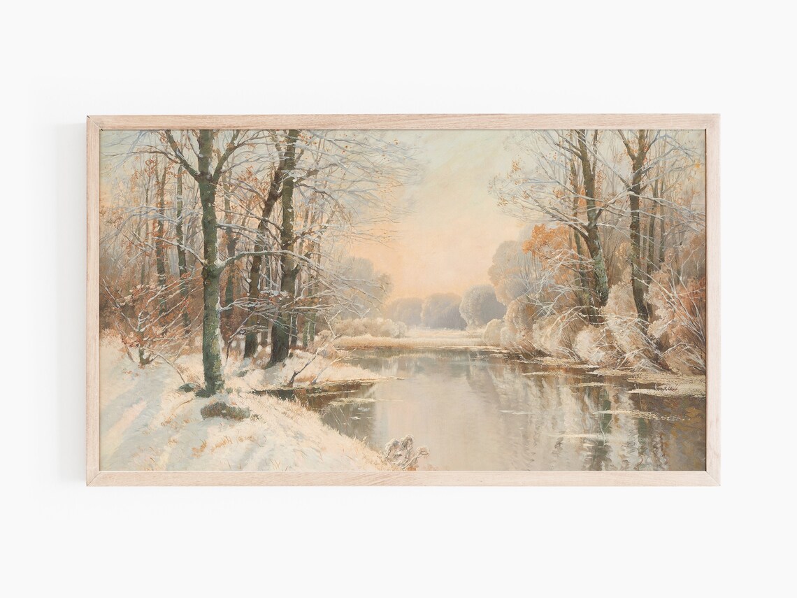 Winter At Spreewald, Seasonal Wall Art Print - Image 2