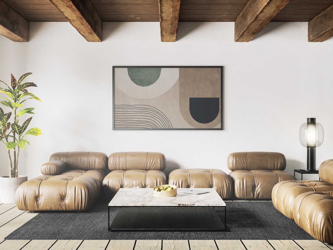 Modern Abstract Painting, Oil On Art Print - Image 4