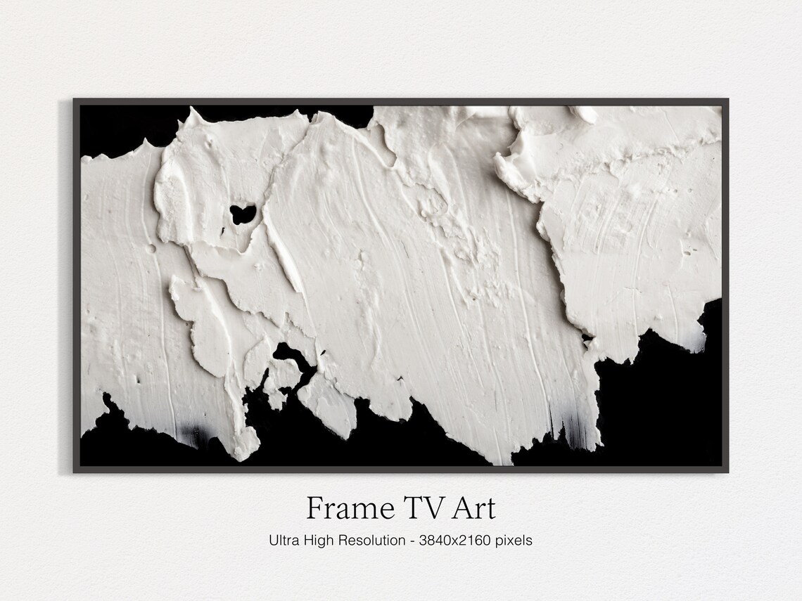 Black and White Modern Abstract Art Print