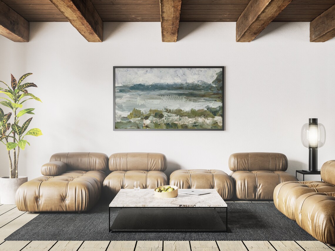 Abstract Oil Landscape for Frame TV Art Print - Image 3