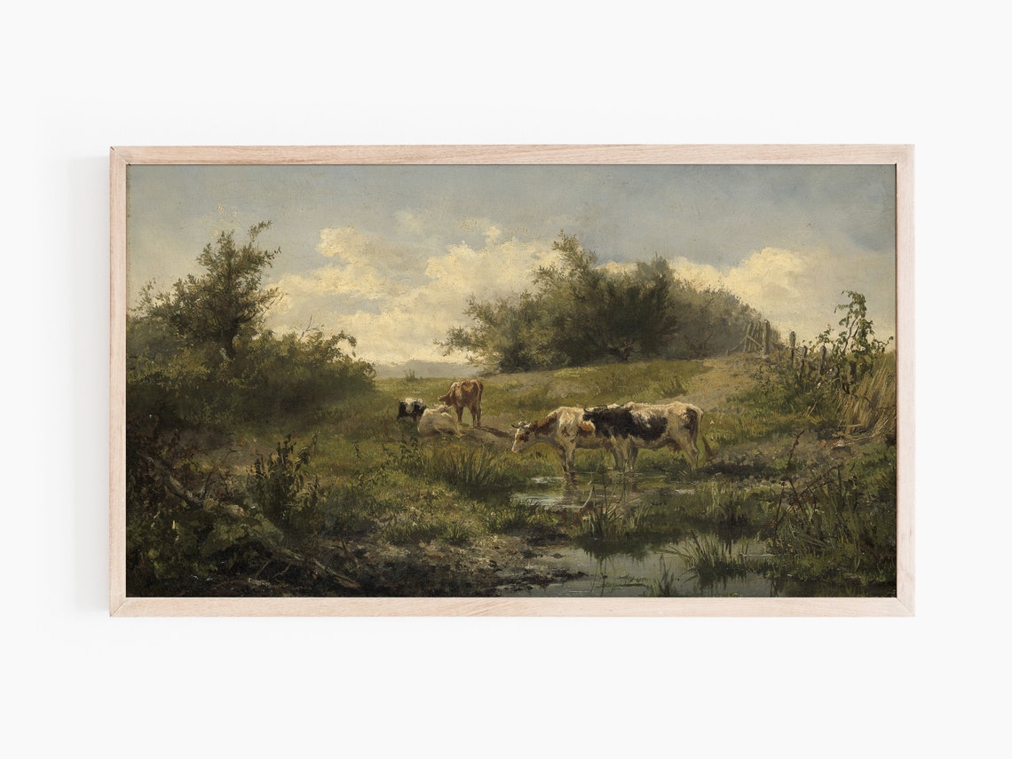 Vintage Landscape Painting - Image 3