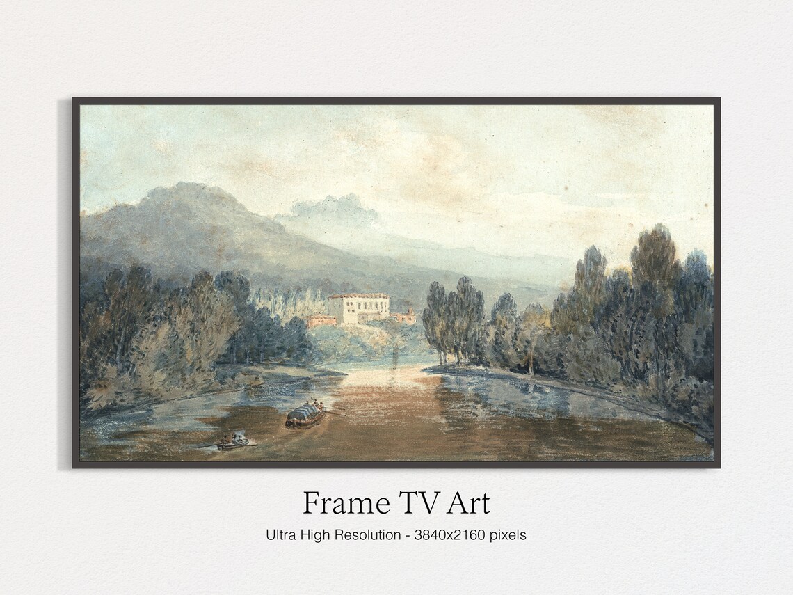 Spring Landscape Vintage Art Print