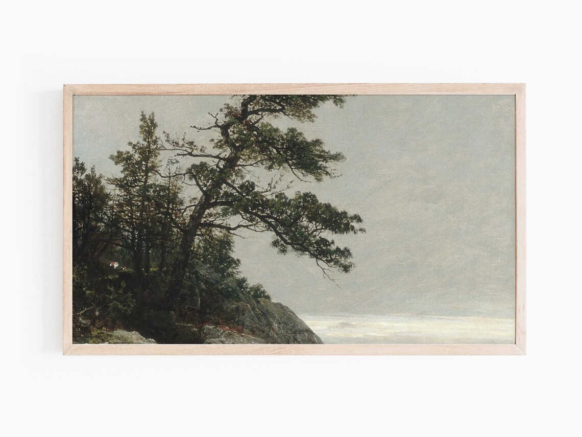 Classic Forest Tree Painting, Oil Technique - Image 2