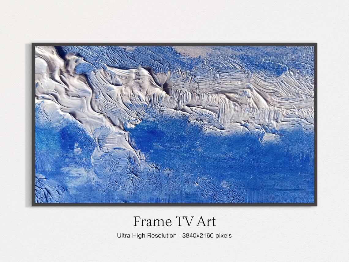 Abstract Art for Frame TV, Modern Oil-Painting Print