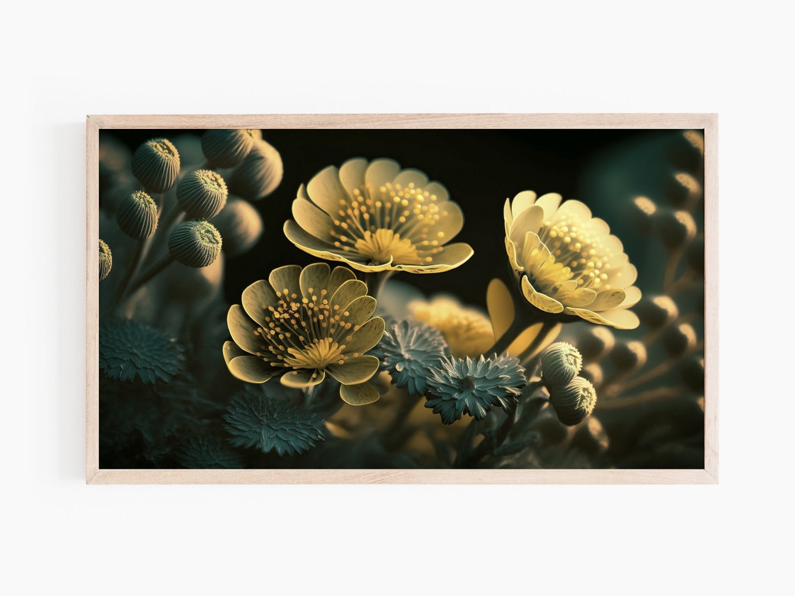 Modern Flowers Still Life Painting - Image 3