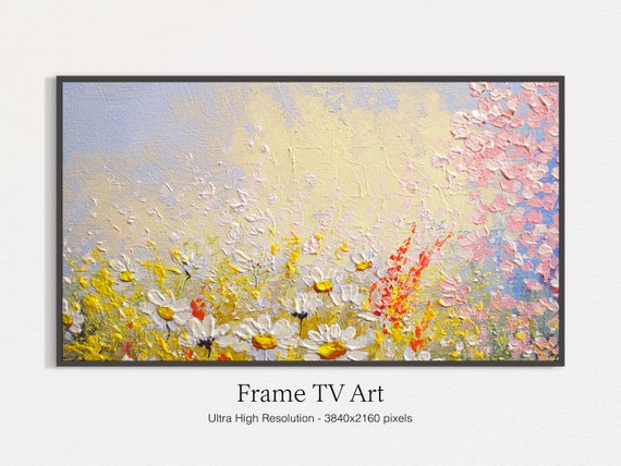 Wildflowers Oil-Painting Style Art Print