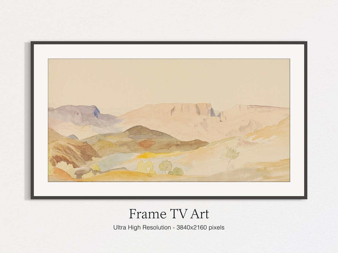Frame Tv Art Mountain Landscape Watercolor Art Instant - Image 5