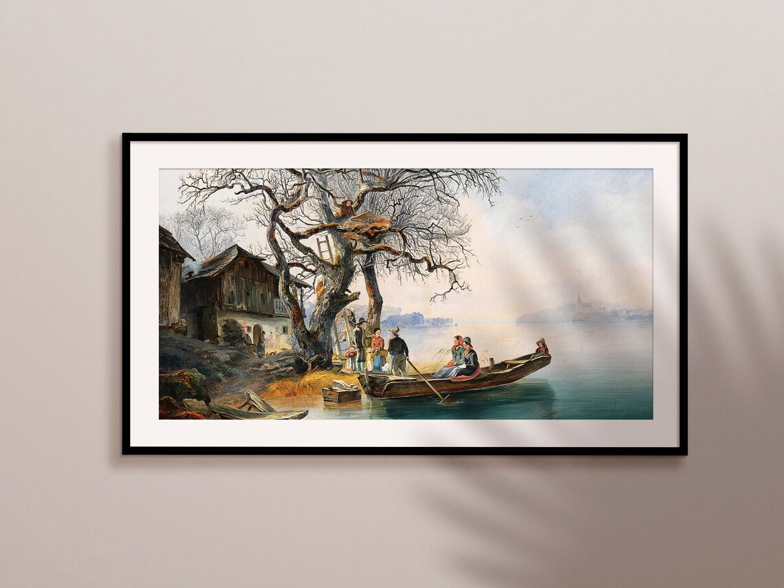 Vintage Autumn Painting - Seasonal Art Print - Image 2