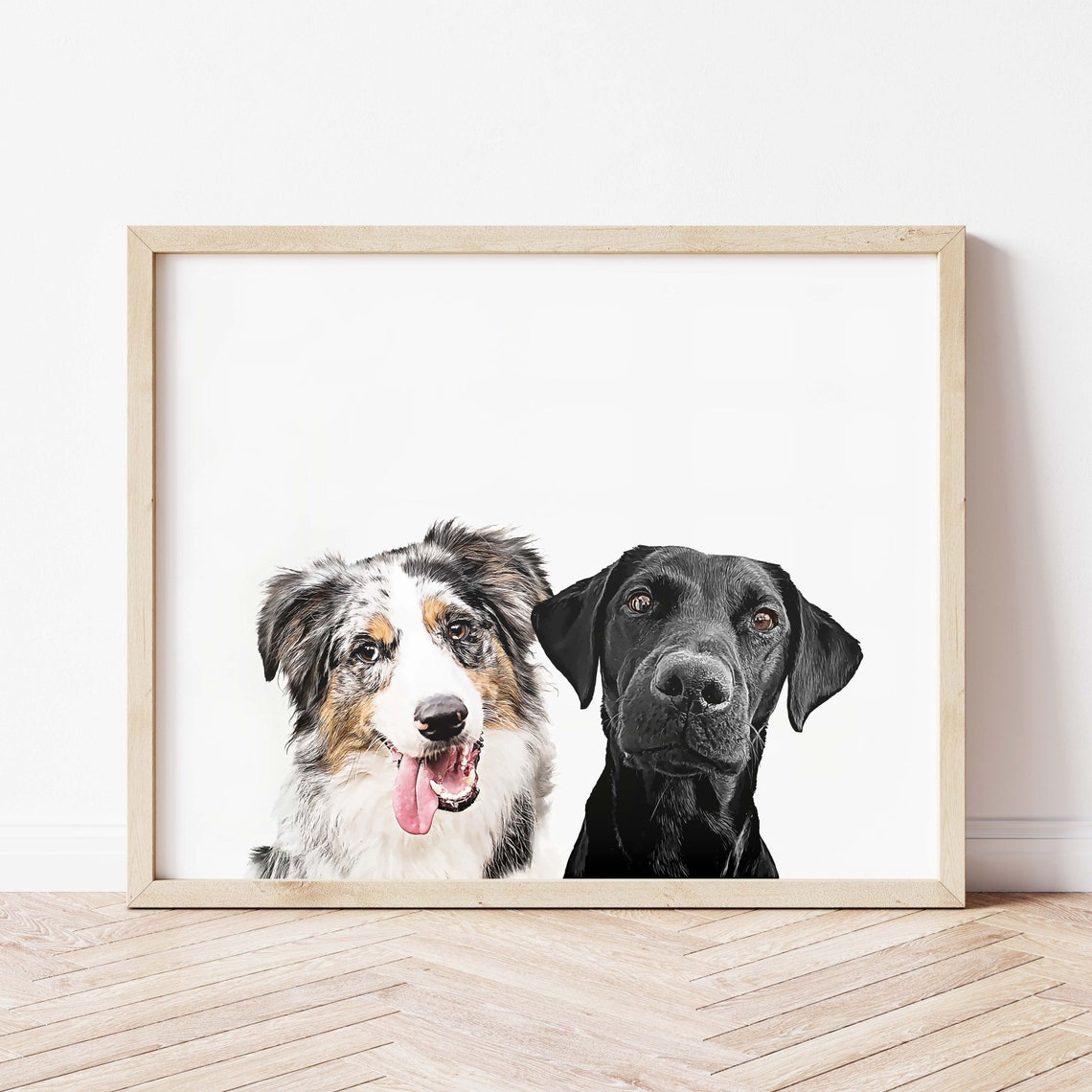 Custom Pet Portrait - Peekaboo Style
