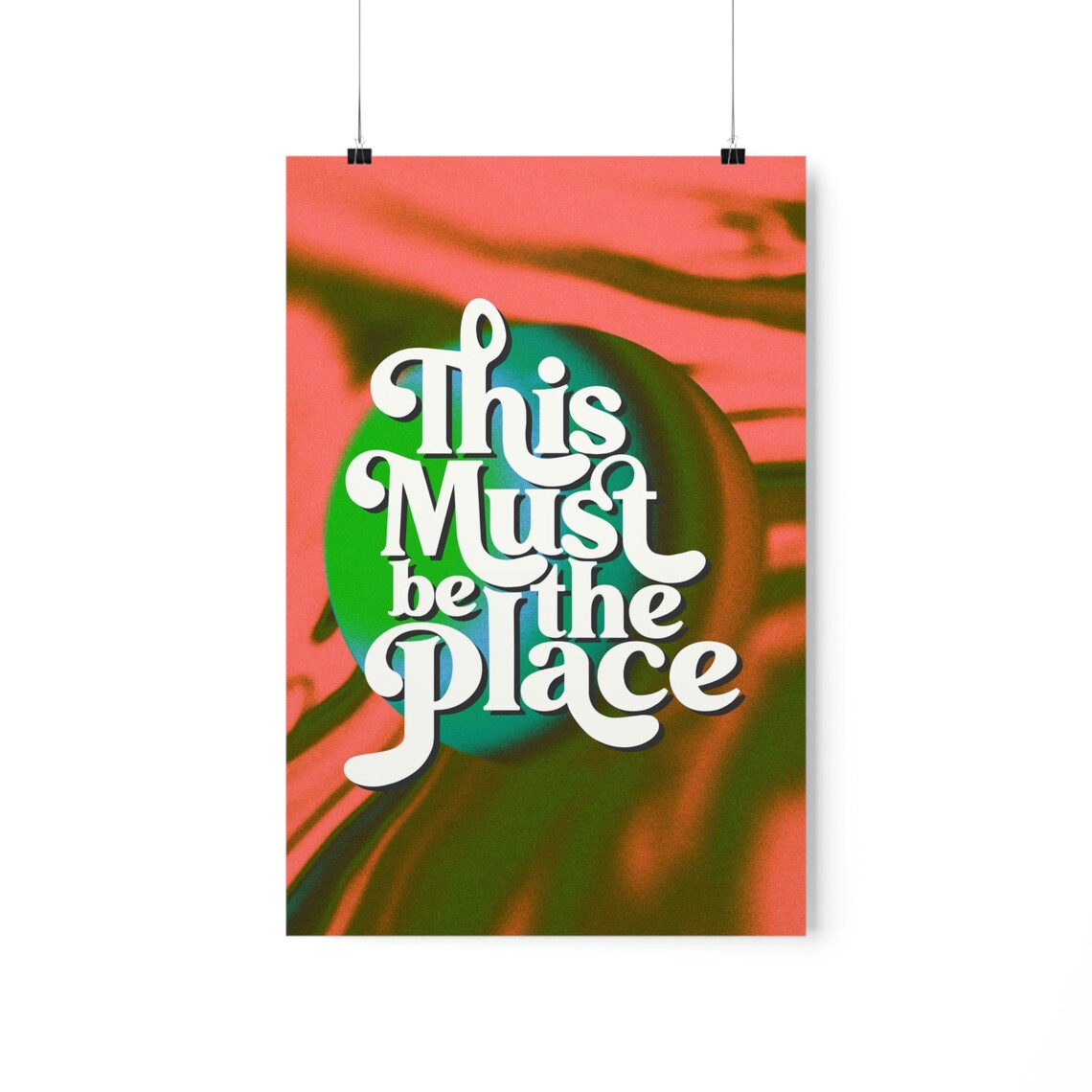 This Must Be The Place, 70s Retro Wall Art Print - Image 6